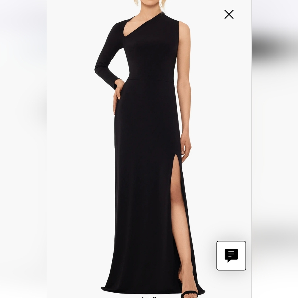 Betsy & Adam One Sleeve Cocktail Maxi